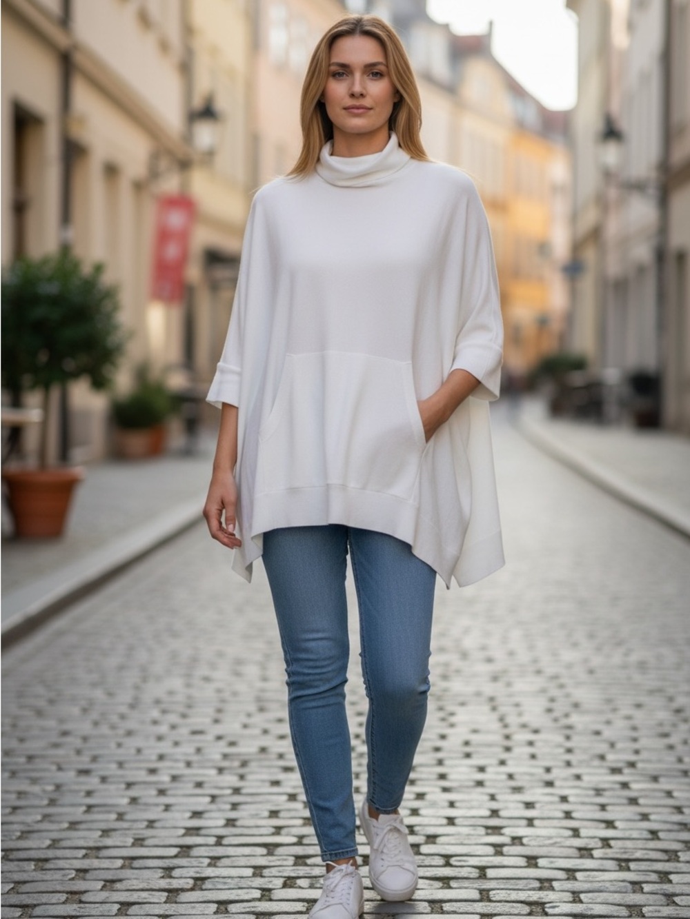 Michael Kors oversized poncho top